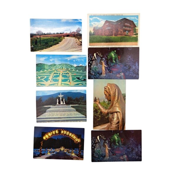 Plastichrome Other - Vintage Ohio Massachusetts New Hampshire Postcards Lot Of 8 Scenic Religious